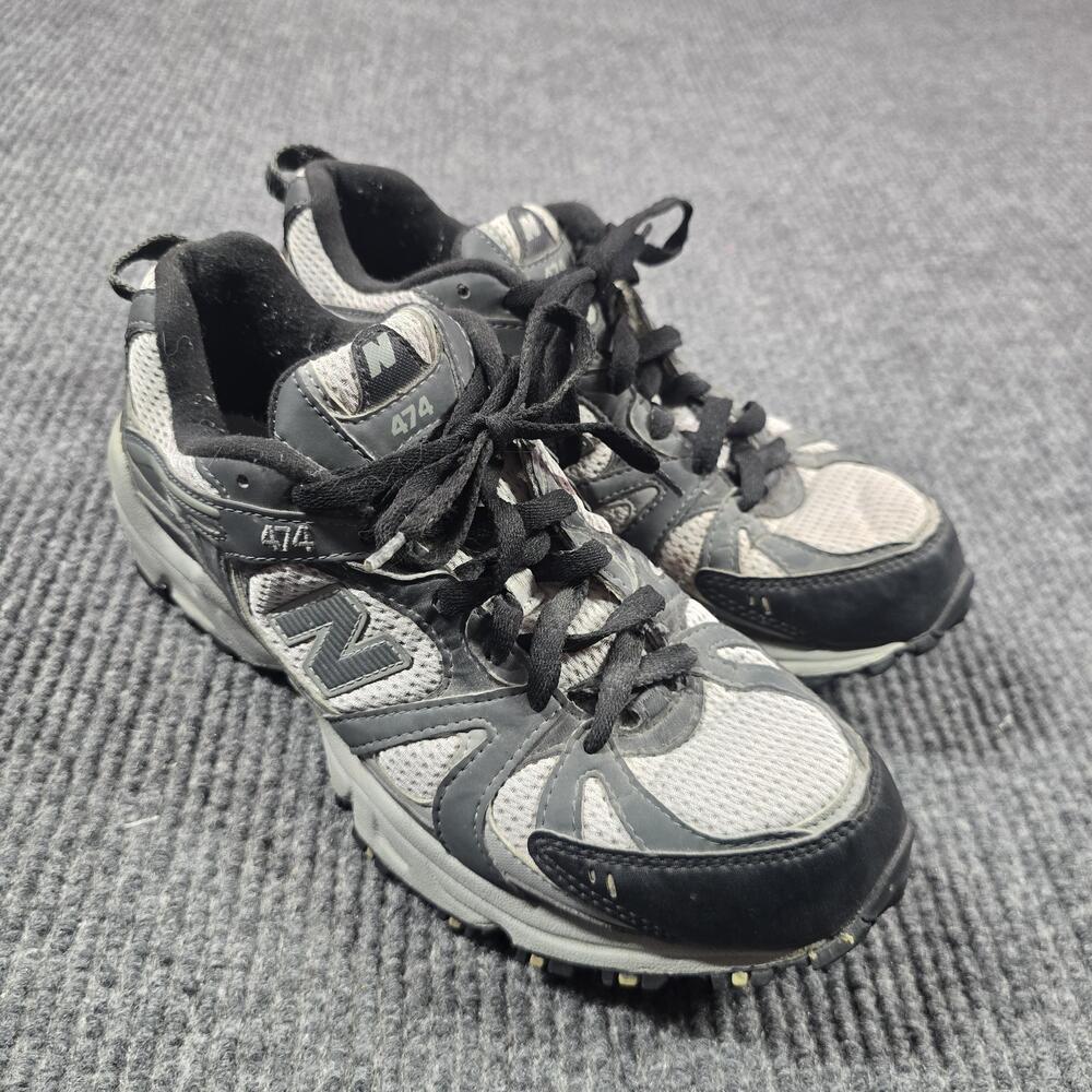 New Balance 474 Shoes Mens Size 9.5 Gray Trail Running Sneakers MT474GB